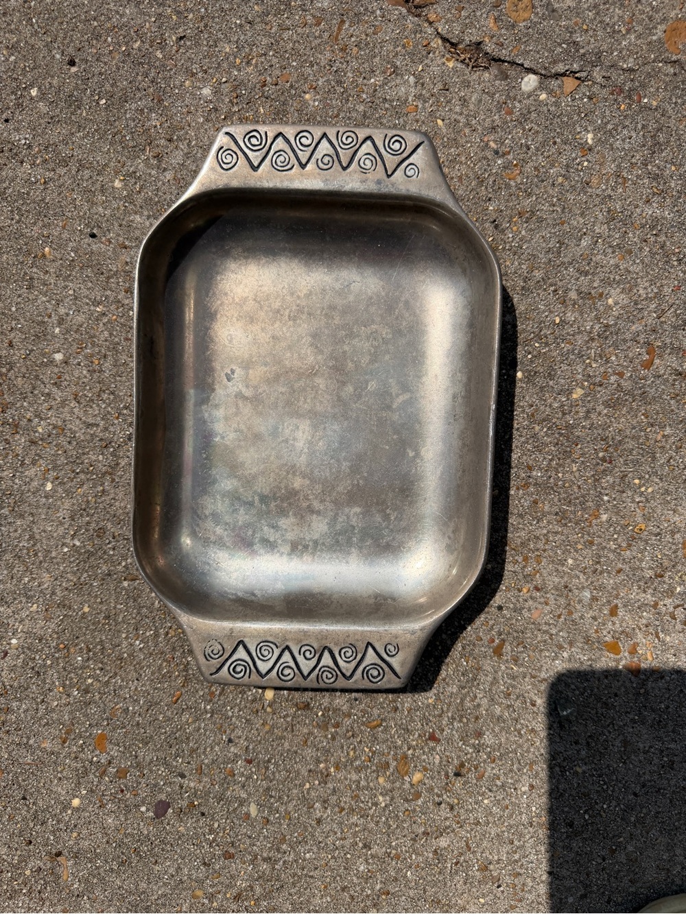 Vintage Wilton Armetale Reggae Rectangular Serving Tray